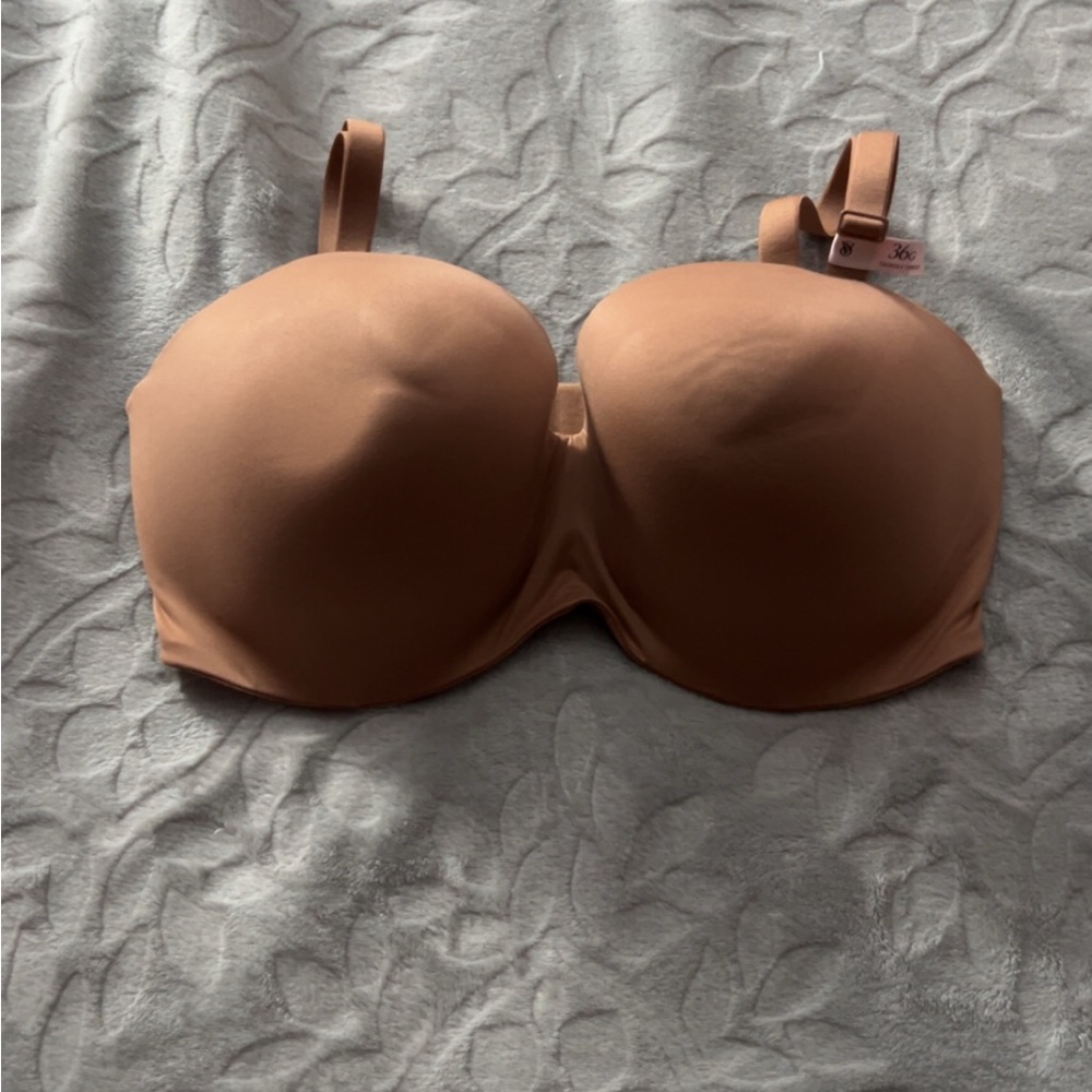 Victoria's Secret Nude Strapless optional  Bra